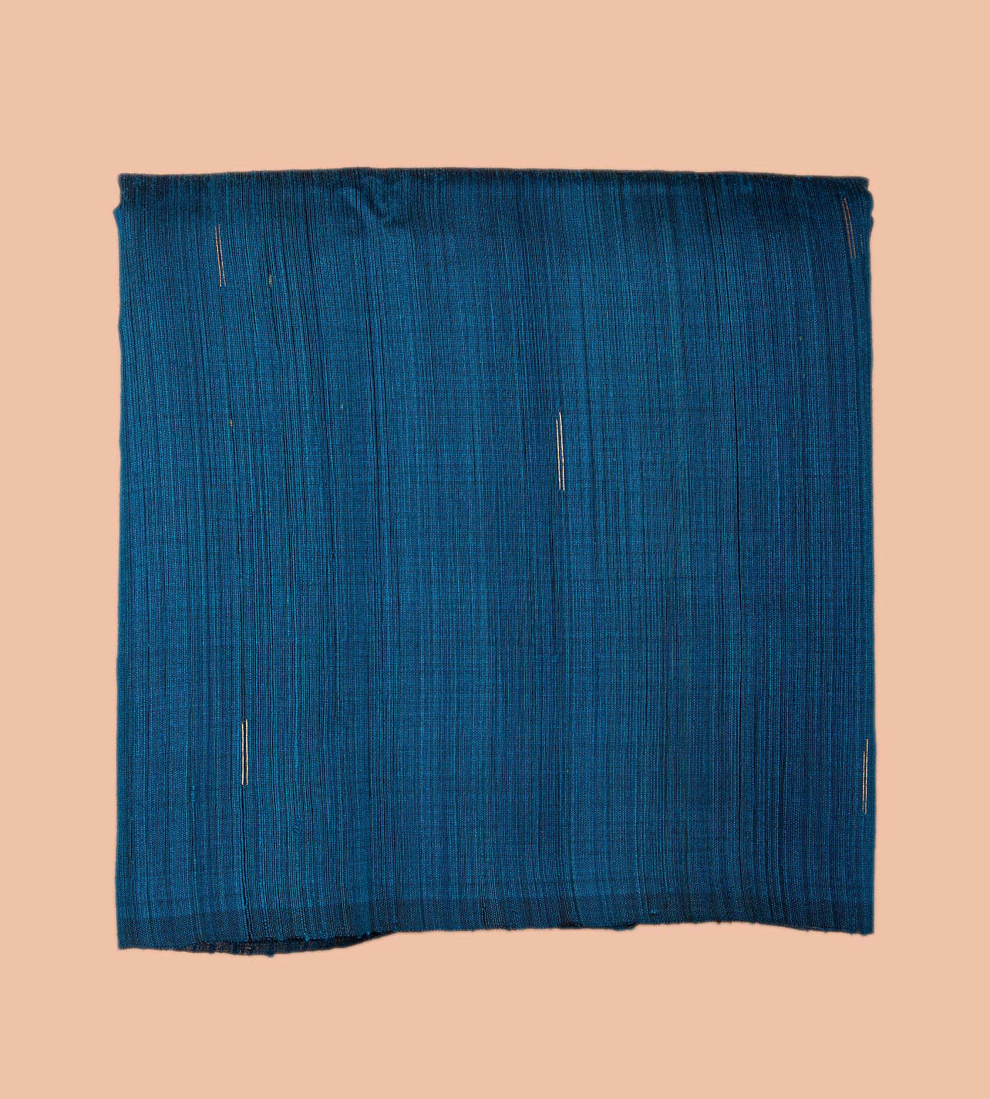 Prussian Blue Tussar Saree1