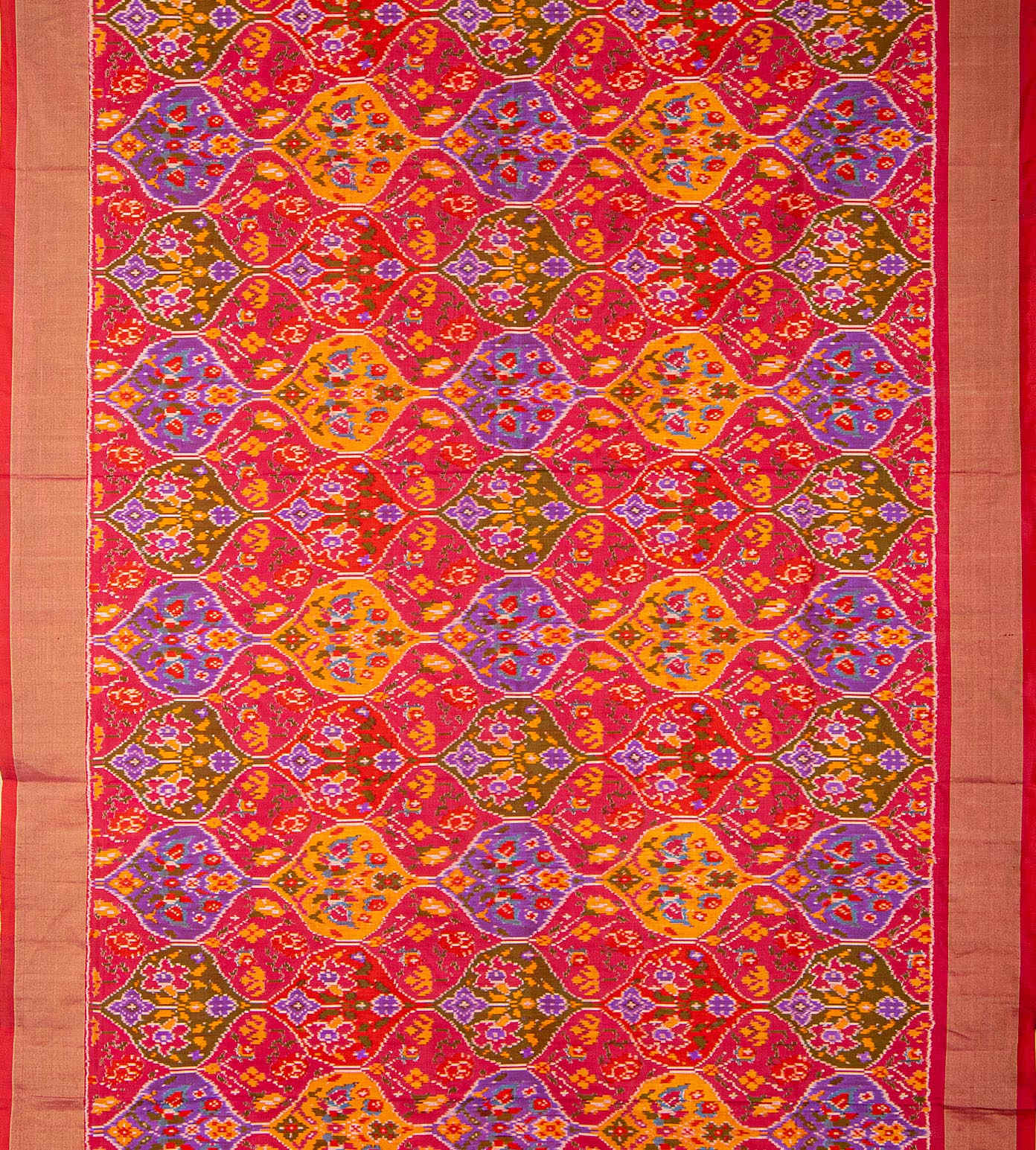 Red Ikkat Silk Saree2