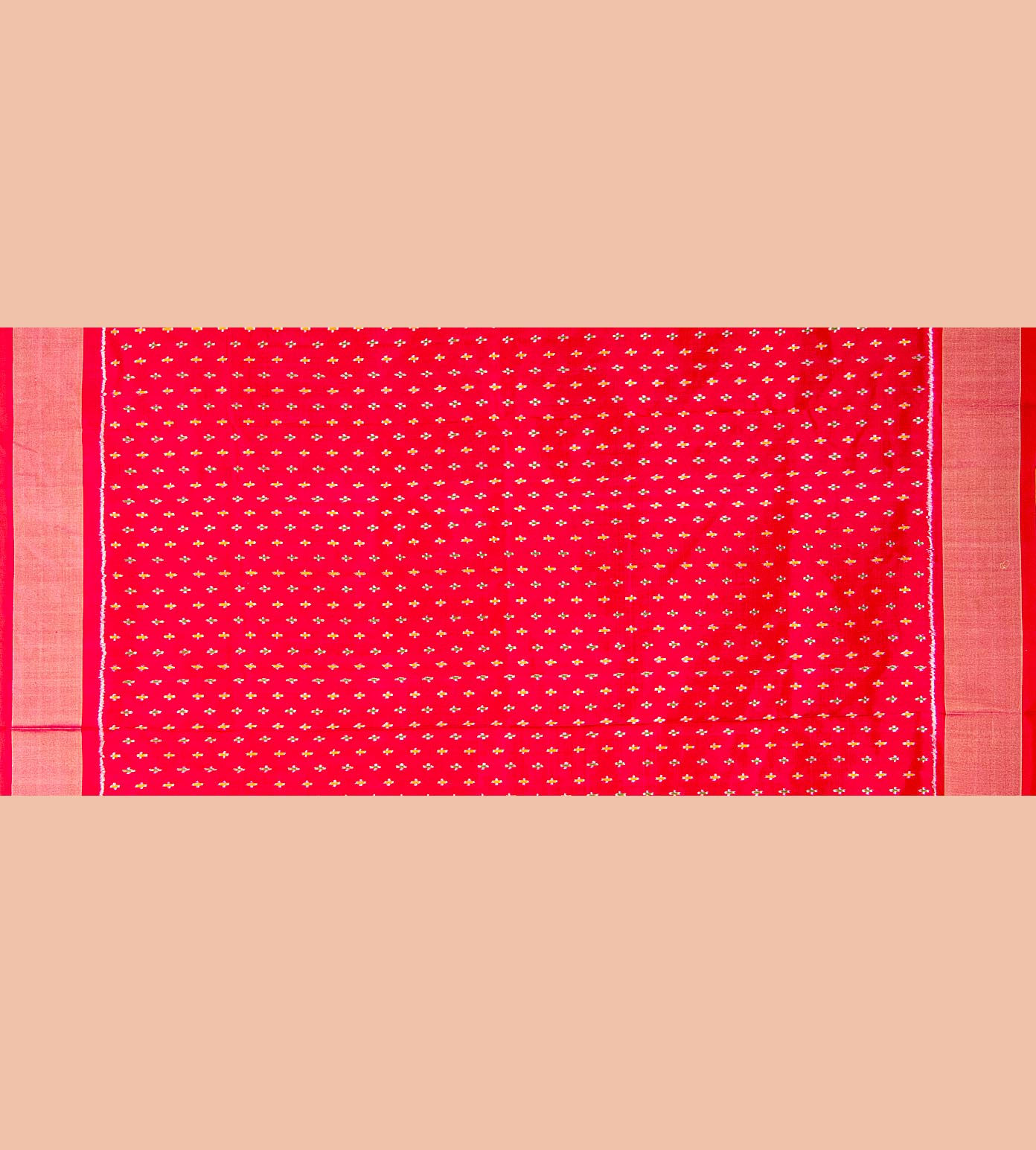 Red Ikkat Silk Saree4