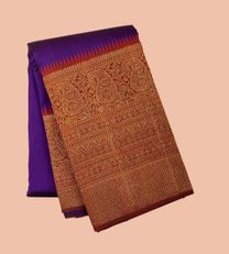 Purple Kanchipuram Silk Saree1