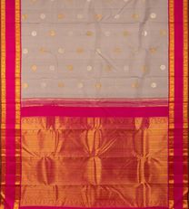 Grey Kanchipuram Silk Saree3