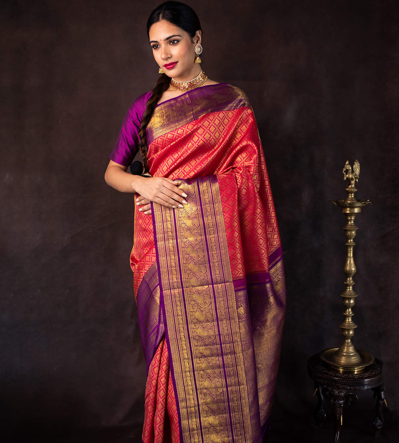 Best Korvai Kanjivaram Sarees Online | From Rasvriti