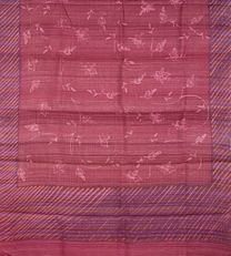 Pink Tussar Printed Saree3
