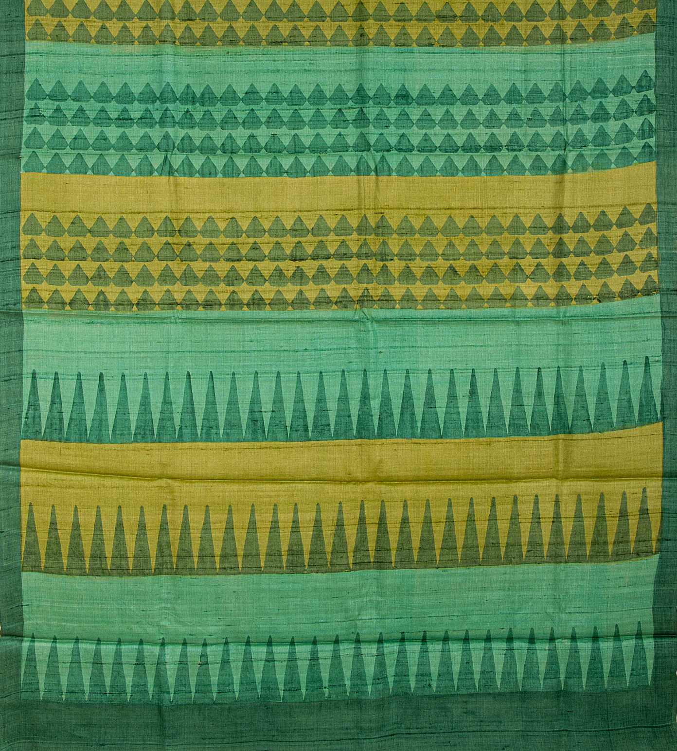 Light Green Tussar Printed Saree3