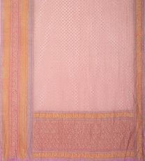Pink Banaras Georgette Saree3