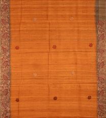 Rust Red Tussar Embroidery2