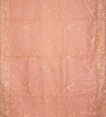 Pink Organza Embroidery Saree2
