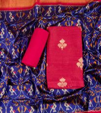 Red Ikat Silk Salwar1