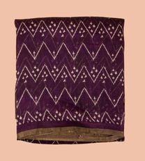 Purple Linen Saree1