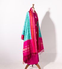Pink Ikat Silk Salwar1