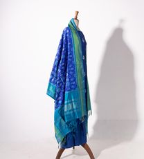 Blue Ikat Silk Salwar1