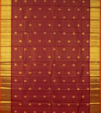 Deep Red Kanchipuram Silk Saree2
