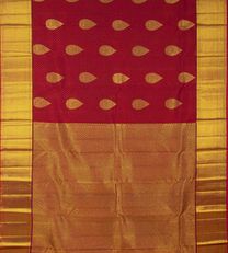 Deep Red Kanchipuram Silk Saree3