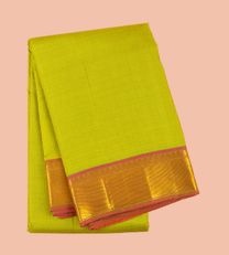 Green And Yellow Kanchipuram Silk Saree1