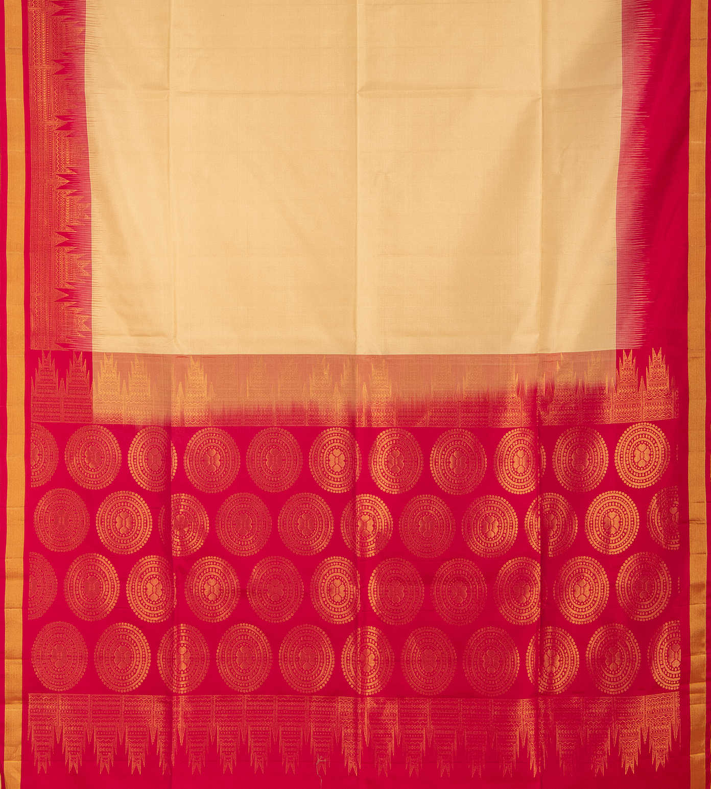 Cream Soft Silk Saree3