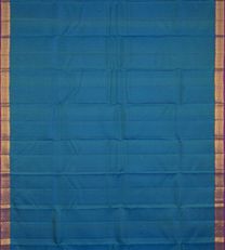 Peacock Blue Soft Silk Saree2