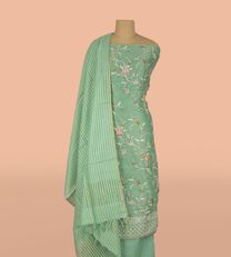 Sea Blue Linen Salwar2