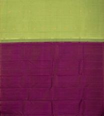 Green And Purple Kanchipuram Silk Saree3