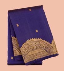 Blue Kanchipuram Silk Saree1