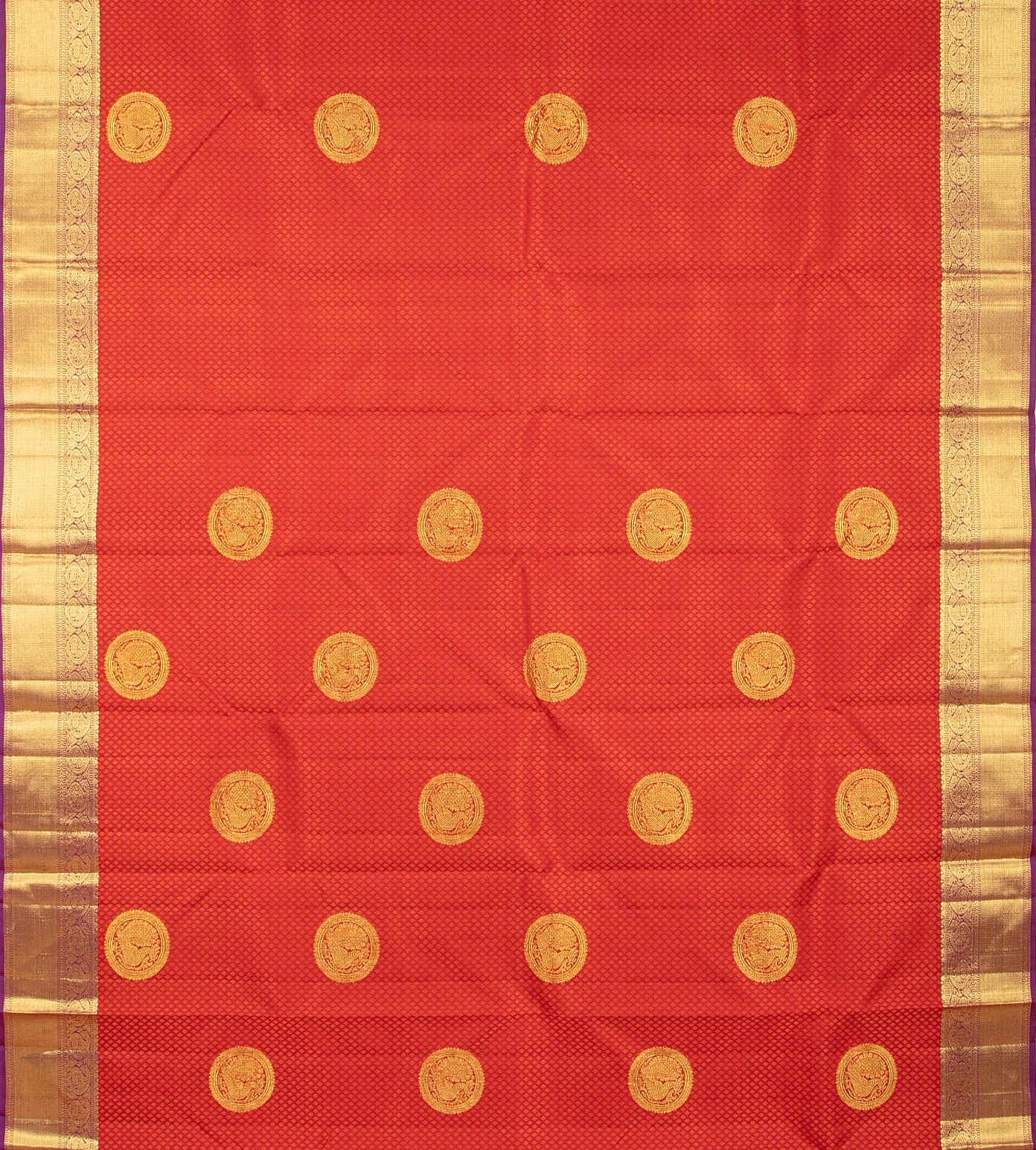 Red Kanchipuram Silk Saree2