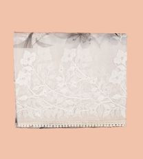 White Organza embroidery Saree1