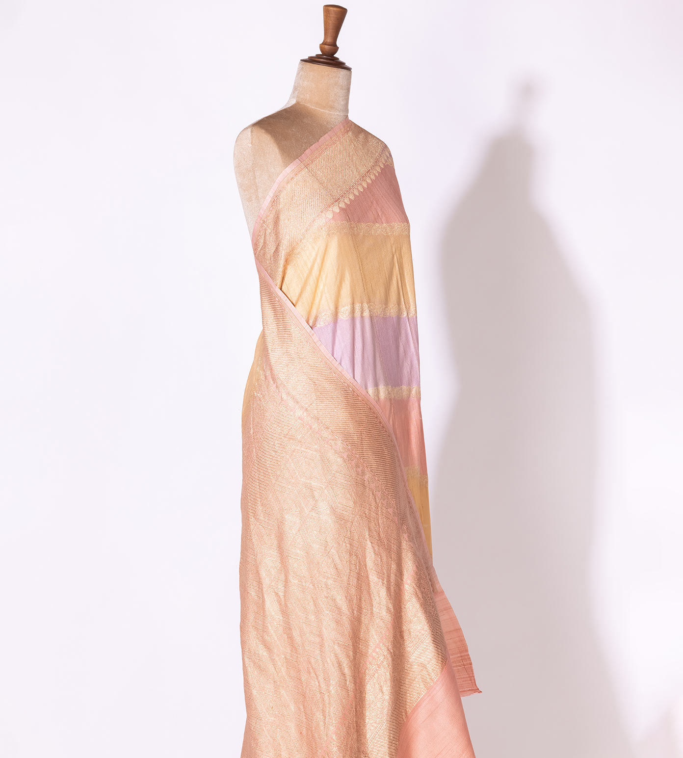 Multi Colour Tussar Georgette Saree3