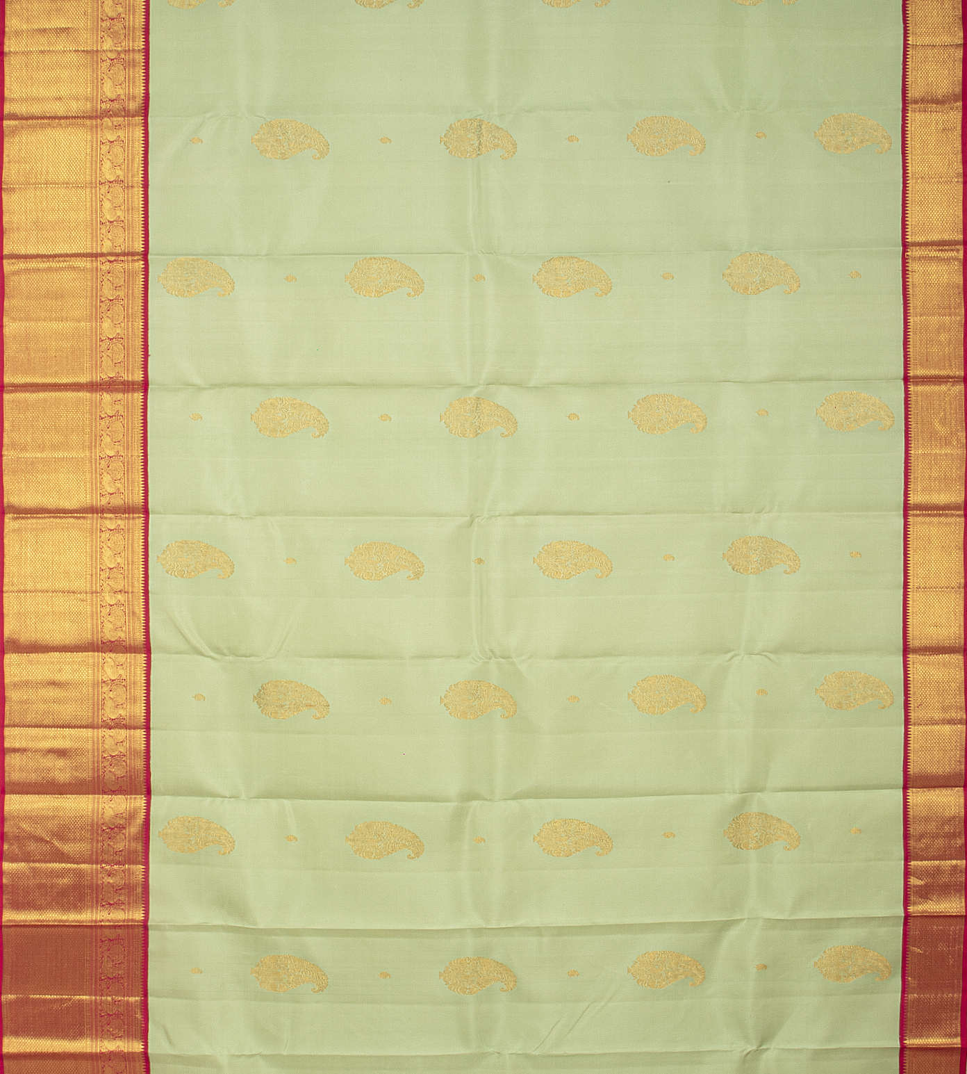 Pastel Green Kanchipuram Silk Saree