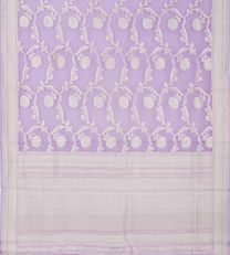 Lavender Banaras Organza Saree3