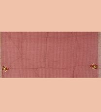 Pink Linen Embroidery Saree4