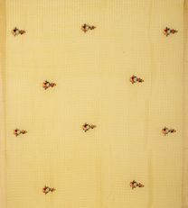 Light Yellow Linen Embroidery Saree2