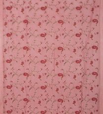 Pink Linen Saree2
