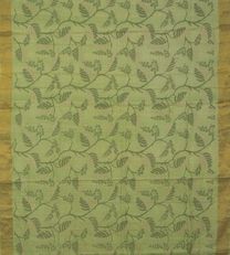 Light Green Tussar Embroidery Saree2