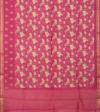 Pink Soft Tussar Printed Saree3