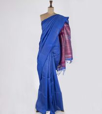 Blue Raw Silk Saree1