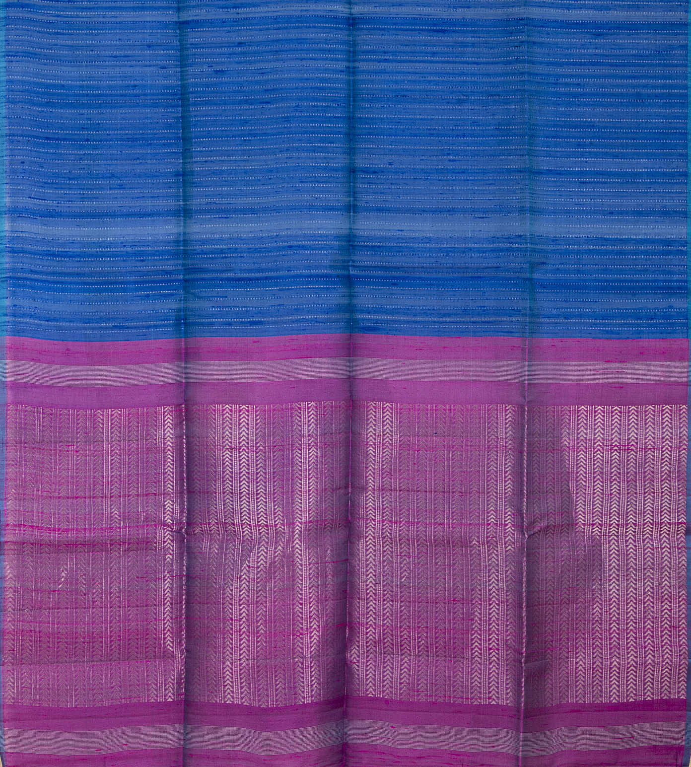 Cobalt Blue Raw Silk Saree