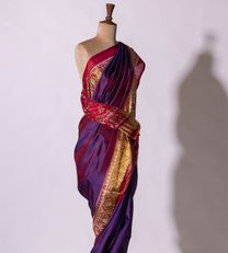 Purple Patola Silk Saree4
