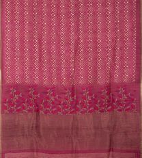 Pink Linen Printed Saree3