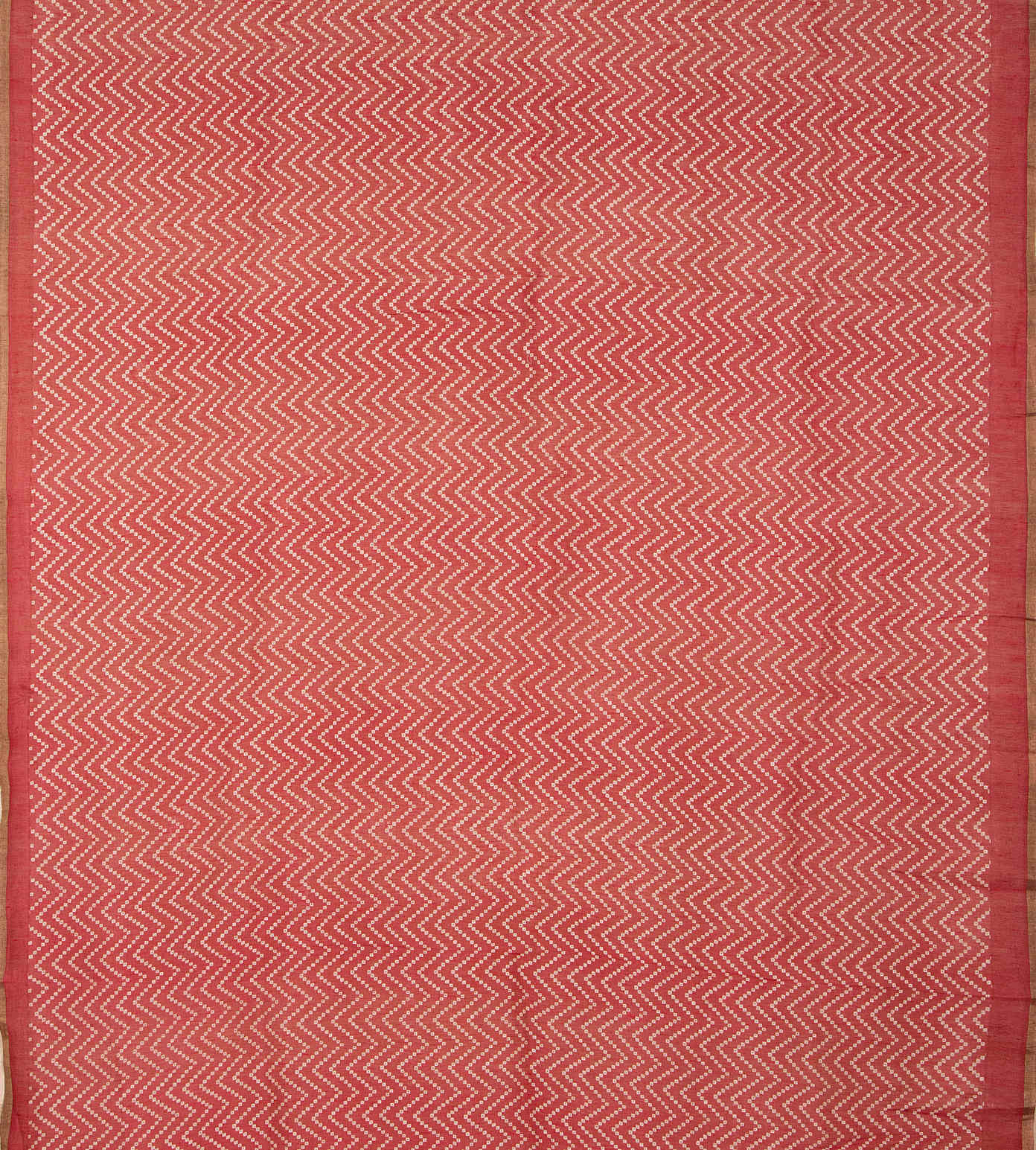 Red Linen Printed Saree2