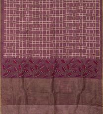 Purple Linen Saree3