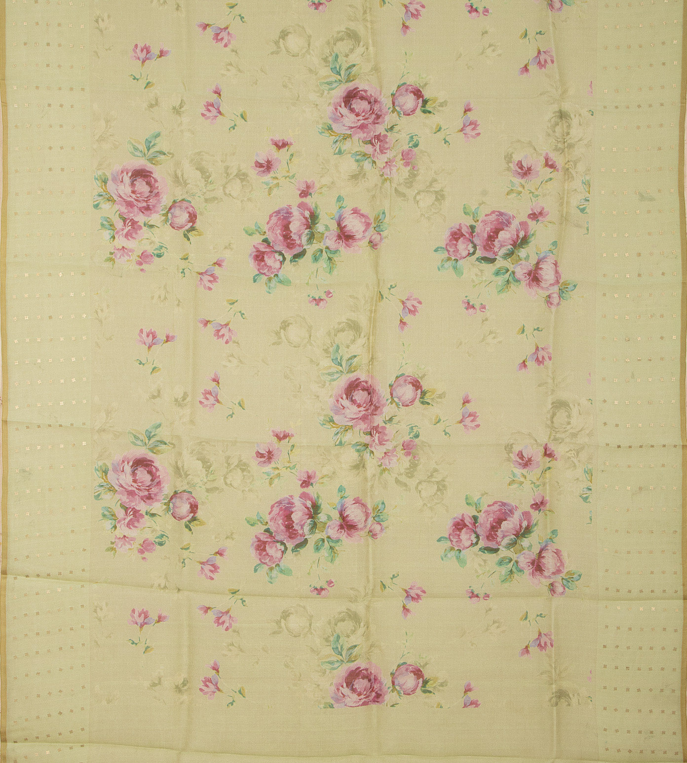 Pastel Green Organza Saree3