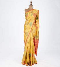 Yellow Chaniya Silk Saree1