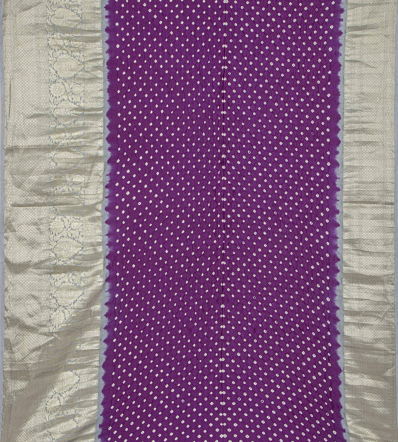 Purple Chaniya Bandhani Saree2