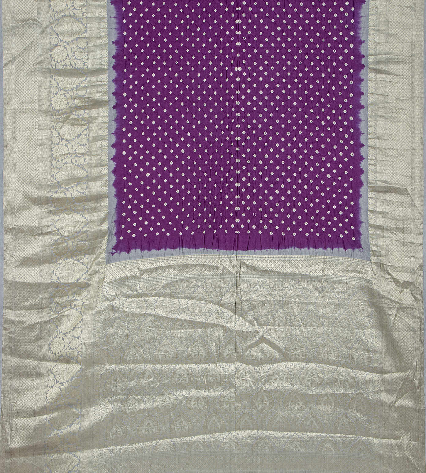 Purple Chaniya Bandhani Saree3