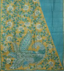 Light Blue Tussar Embroidery Saree3