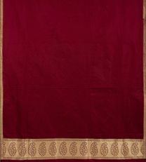 Deep Red Banaras Silk Saree3