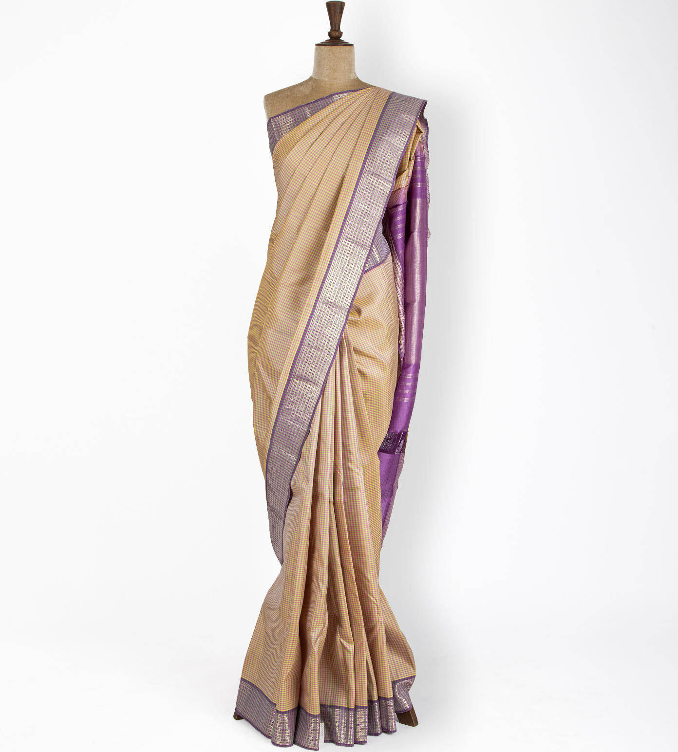 Multicoloured Kanchipuram Silk Saree