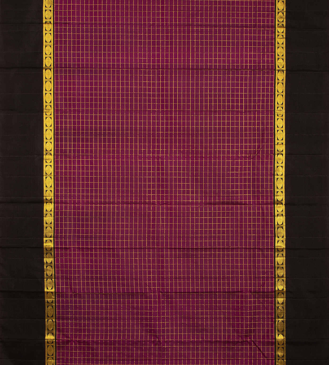 Dark Pink Kanchipuram Silk Saree2