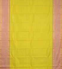 Yellow And Green Kanchipuram Silk Saree2