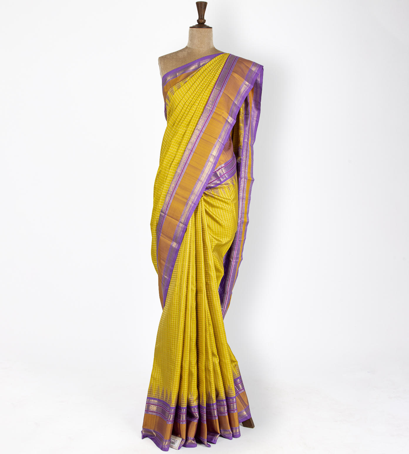 Multicoloured Kanchipuram Silk Saree