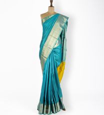  Blue Kanchipuram Silk Saree1